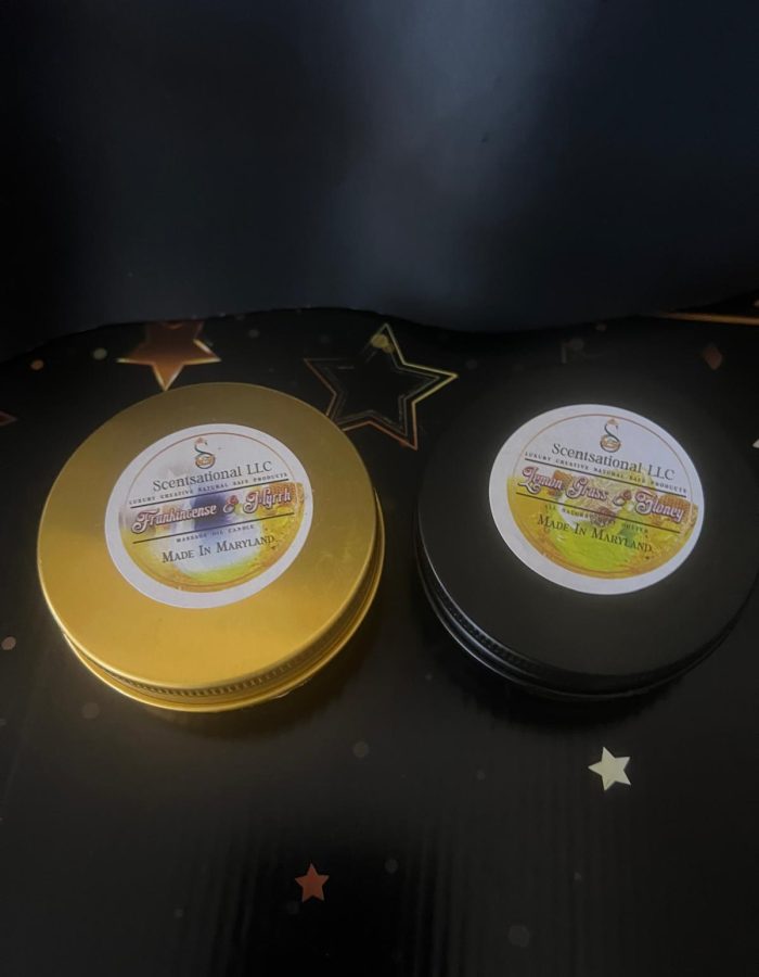 Massage oil candle